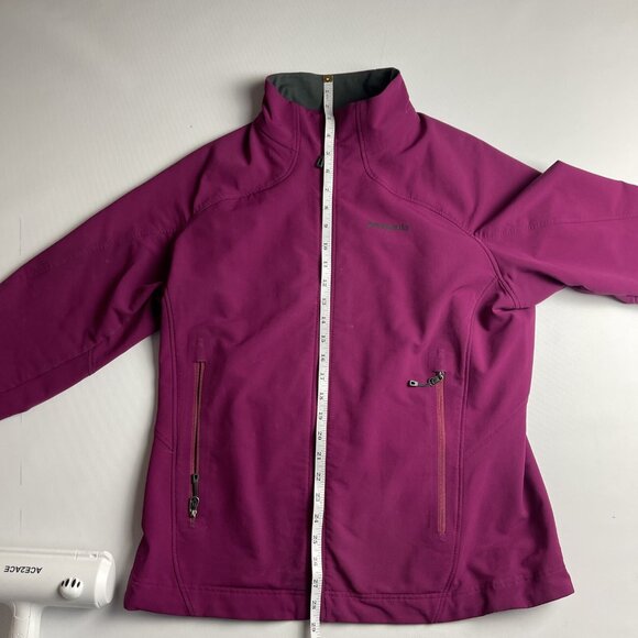 Patagonia Women L Soft Shell Jacket Fleece Purple Outdoor Hiking Jacket **READ** - Picture 16 of 16